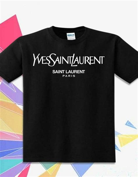 ysl slogan t shirt|YSL graphic tees.